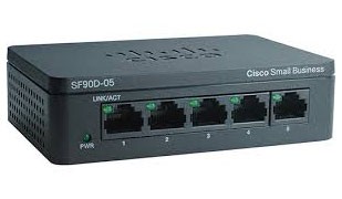 Cisco SF90D-05, 5-Port 10/100 Desktop Switch