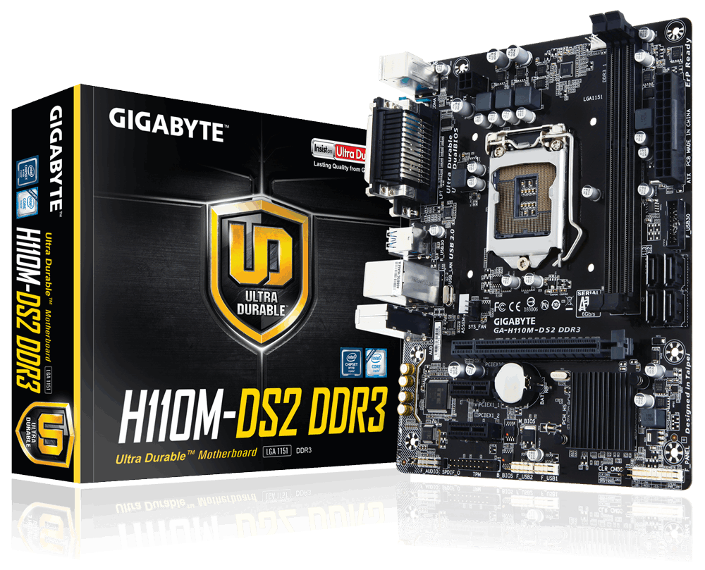 Main Gigabyte GA-H110M-DS2-DDR3, Socket 1151