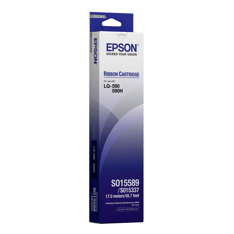 Ribbon Epson S015589 Black Ribbon Cartridge